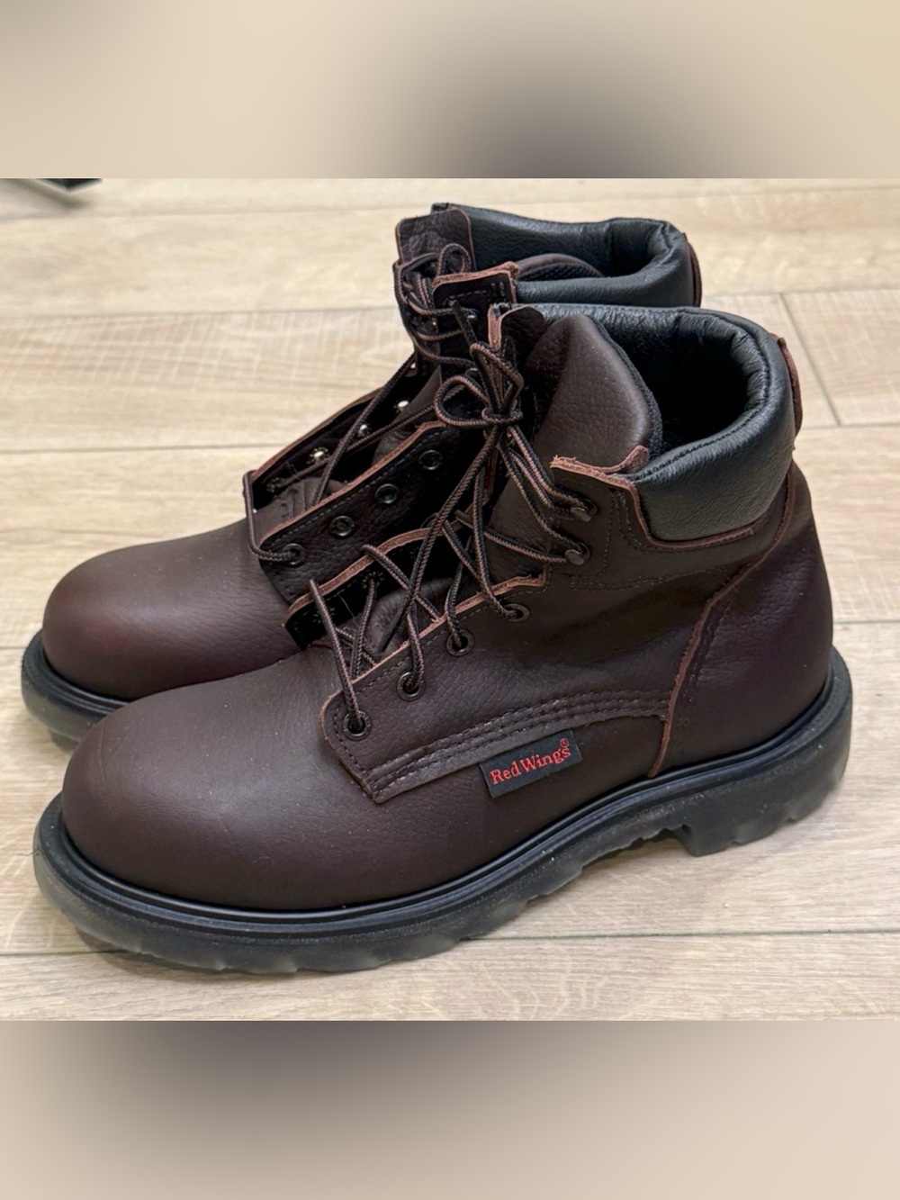 NEW RED WING 606 SUPERSOLE 2.0 6-INCH SOFT TOE BOOTS SZ 9 D